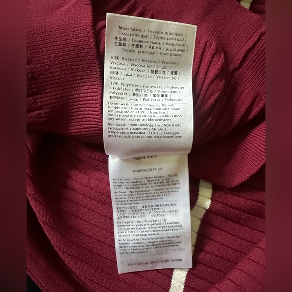 VALENTINO GARAVANI Ribbed-Knit V Logo Sweater XS - Picture 7 of 11